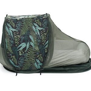 Green floral Pop-Up Mosquito Net Tent doc a tot cover UB protective cover